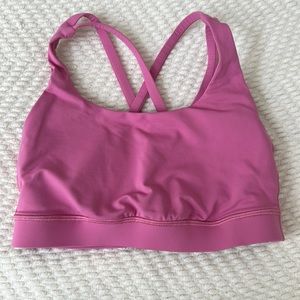 Lululemon energy bra in pink blossom size 4. Color no long sold on website